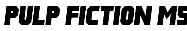 Pulp Fiction M54 font preview